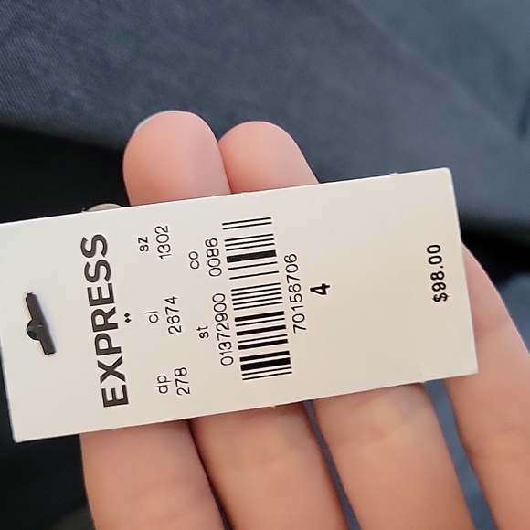 Express Women's Suit Jacket in Gray - size 4 - Picture 3 of 8